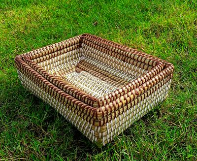 কুষ্টিয়ার ছনের তৈরি বাস্কেট (২ পিচের সেট)