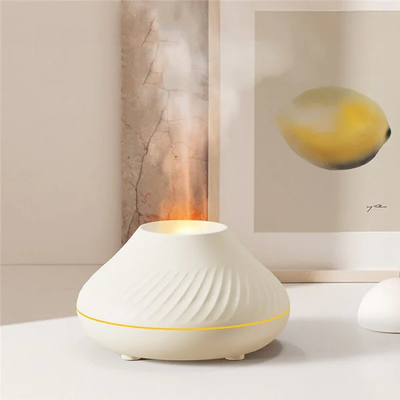 GearUP DQ705 Volcanic Flame Mini Humidifier With Color Night Light- White_img_0