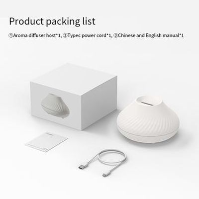 GearUP DQ705 Volcanic Flame Mini Humidifier With Color Night Light- White_img_2