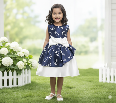 Kids Girls Fashionable Rainstone Bow Party Dress