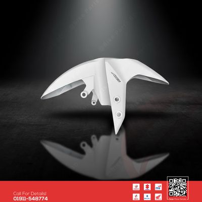 Mudguard for Yamaha R15 V4 & R15M, MT15 V1 & MT15 V2 (White Colour) bike._img_0