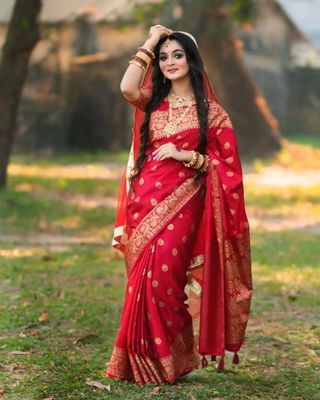 Silk Skin Print Sharee with Blouse Piece_img_2