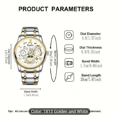 Bubble Quart waterproof wrist Watch For Men High end Light Luxury Versatile 43_img_2