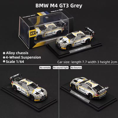 CCA 1:64 BMW M4 GT3 Grey CCA Version Alloy Die-Cast Model Car_img_0