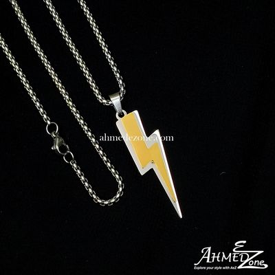 Thunderbolt Charm Pendant (Silver Edition)_img_0