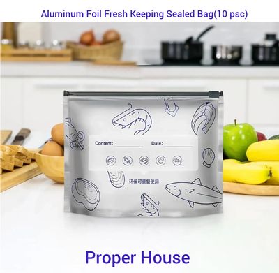 Aluminum Foil Fresh Keeping Sealed Bag(10 psc)_img_0