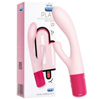 Durex Vagina Clitoris Stimulate G Spot Soft Vibrators Masturbators Mute Silicone Vibrating Dildo Massager Sex Toys for Women_img_4