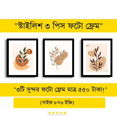 ৩ পিস ফাইভার উড ফটো ফ্রেম (৮×৬ ইঞ্চি)_img_6