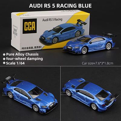CCA 1:64 Audi RS 5 Racing Blue Alloy Model Car_img_0