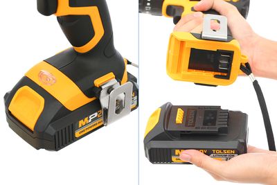 TOLSEN 20V LI-ION Cordless Impact Drill / Screwdriver with Battery, Charger and 15pcs Accessories, ( Screwdriving / Drilling / Impact drilling ); Model 87215_img_3