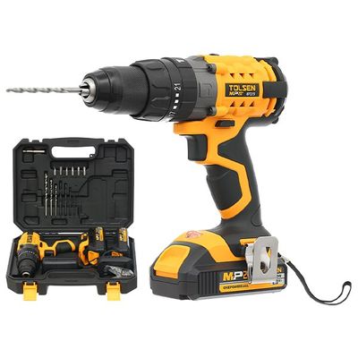 TOLSEN 20V LI-ION Cordless Impact Drill / Screwdriver with Battery, Charger and 15pcs Accessories, ( Screwdriving / Drilling / Impact drilling ); Model 87215_img_5