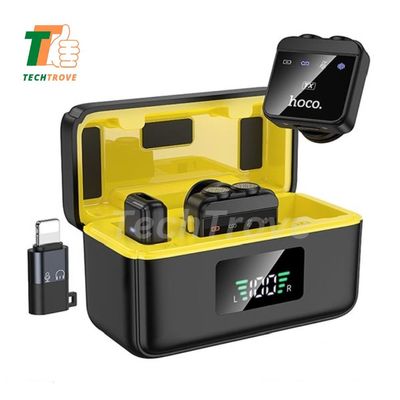 Hoco L17 Wireless Dual Magnetic Lapel Microphone for iP/Type-C_img_0