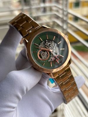 Armani Exchange Auto Chain RG Green Dial