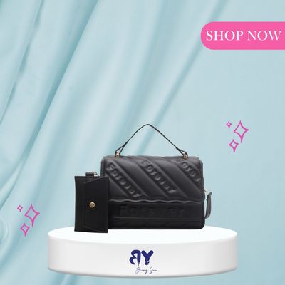 Designer Quilted PU Leather Crossbody Bag – Women’s Fashion Shoulder Bag | Summer Hot Selling Ladies Handbag | 2-Piece Set_img_1