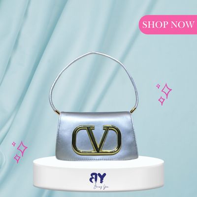 Valentino Small LOCÒ Shoulder Bag – Women’s Calfskin PU Leather Armpit Chain Bag | European & American Trend | Urban Simplicity Style_img_3