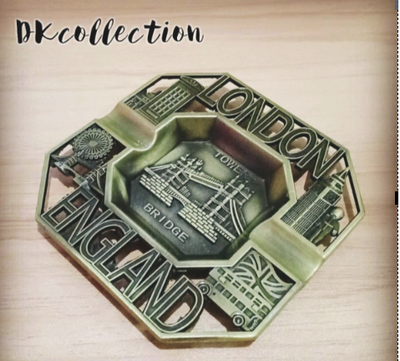 Metallic square ashtray portable cigar ash tray_img_2
