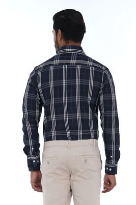 Men's Slim-Fit Long-Sleeve Formal Cotton Shirt_img_1