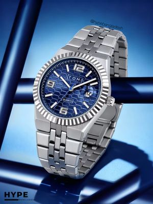 TOMI T-311 Men's Luxury Stainless Steel Watch Gift Box Set (Blue)_img_4