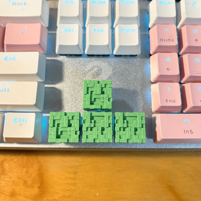 Minecraft Block 3D Printed Keycaps - Set of 4 Keys_img_1