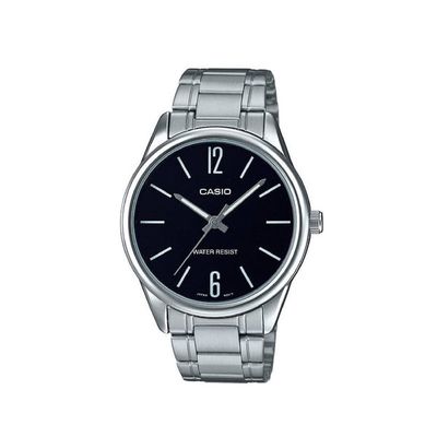 CASIO ENTICER BLACK DIAL STAINLESS STEEL MEN'S WATCH MTP-V005D-1BUDF_img_0