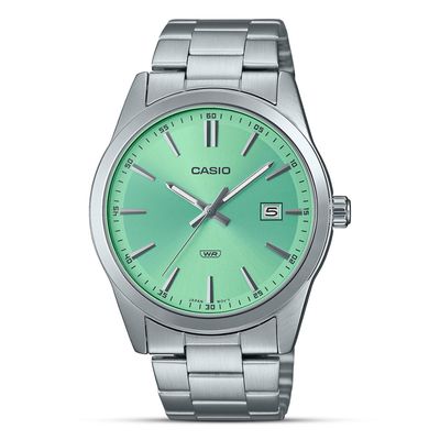 CASIO ENTICER GREEN HUEDIAL QUARTZ MEN'S WATCH I MTP-VD03D-3A2UDF_img_0