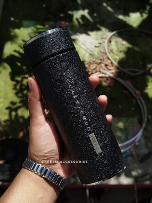 Double Wall Stainless Steel Ice Flower Coated Insulated Vacuum Flask Thermo Water Bottle 400ml_img_0