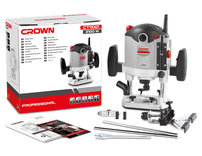 CROWN Professional Plunge Router, 2100W, 12mm; CT11001_img_0