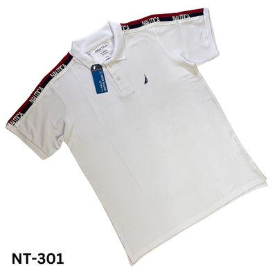 Nautica Men's White Polo T-shirt_img_1