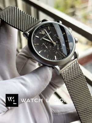 ARMANI MESH CHAIN MATT BLACK DIAL_img_0