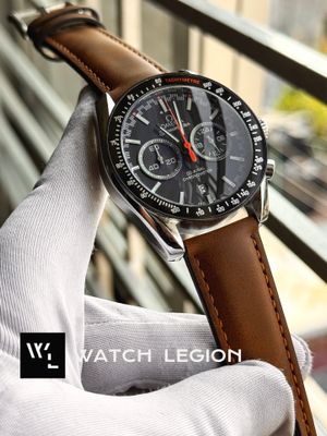 OMEGA SPEEDMASTER MUSTARD BELT BLACK DIAL ORANGE HAND_img_0