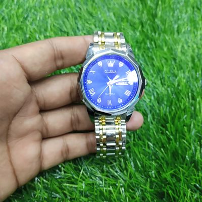 OLEVS 9931G New Exclusive Design Quartz Watch for Men Royal blue_img_2