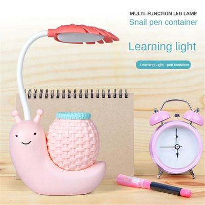 Kids Cute Snail LED Desk Light Study Night Table Lamp with USB Charging Cable-Best Rate_img_4
