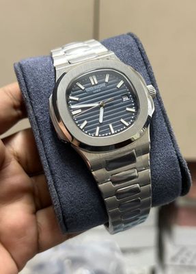 PATEK AUTO (AAA) NAVY BLUE DIAL SILVER BODY_img_0
