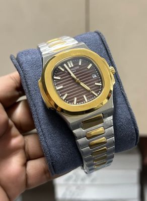 PATEK AUTO (AAA) BROWN DIAL TWO TONE GOLD CASE_img_0