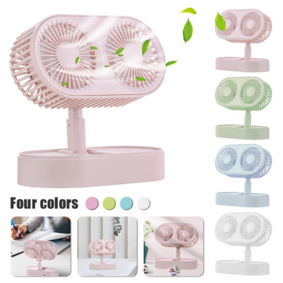 Double Motor Folding Table Top Fan_img_2