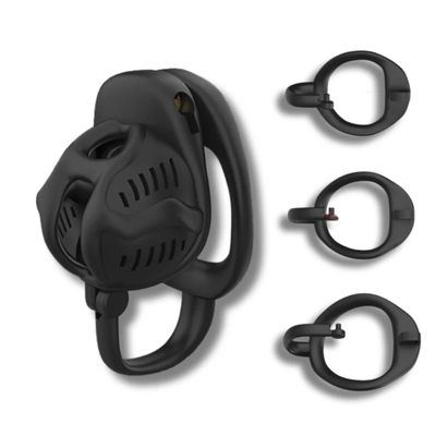 25 Male Chastity Set with Hook Honeycomb Texture 3 Size Cock Rings Adjustable Belt Breathable Chastity Cage for Men Sex Toys 18+_img_7