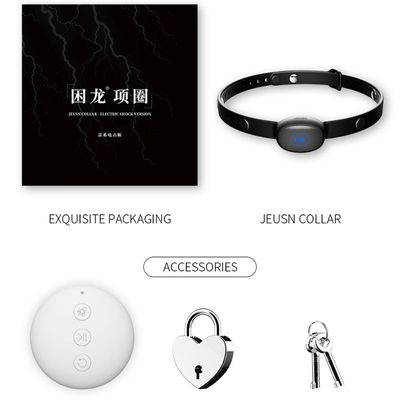 Electric Shock Collar Remote Control Thrilling Vibration Training Sex Toy Multifunctional 10 Modes Full Body Waterproof Adult 18_img_5