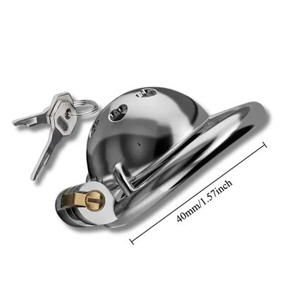Male Heart Shaped Pot Lid Chastity Cage with Penis Ring High Quality Stainles Steel Male Chastity Device Security Lock Adult Toy_img_2