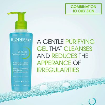 Bioderma Sebium Purifying Cleansing Foaming Gel Cleanser_img_1