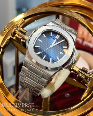 PATEK PHILIPPE NAUTILUS | EUROPEAN STANDARD | AUTOMATIC | SILVER CASE BLUE DIAL_img_0