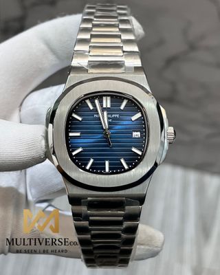 PATEK PHILIPPE NAUTILUS | EUROPEAN STANDARD | AUTOMATIC | SILVER CASE BLUE DIAL_img_2