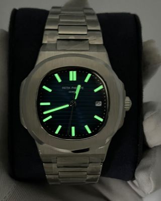 PATEK PHILIPPE NAUTILUS | EUROPEAN STANDARD | AUTOMATIC | SILVER CASE BLUE DIAL_img_5