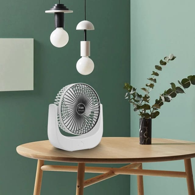 Desktop Mini Fan, Wide Angle Portable Rechargeable Desk Fan_img_0