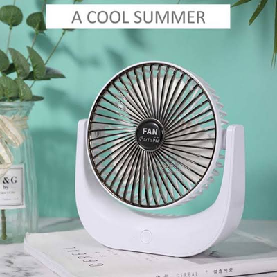 Desktop Mini Fan, Wide Angle Portable Rechargeable Desk Fan_img_6