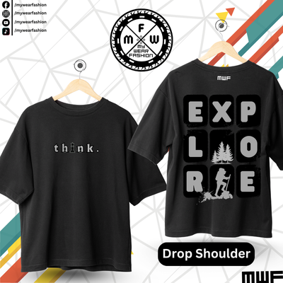 Think Explore Premium Drop Shoulder T-Shirt_img_3