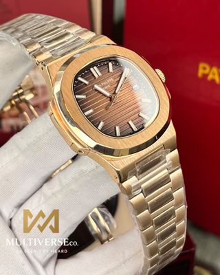 PATEK PHILIPPE NAUTILUS | EUROPEAN STANDARD | AUTOMATIC | ROSE GOLD CASE BROWN DIAL_img_1