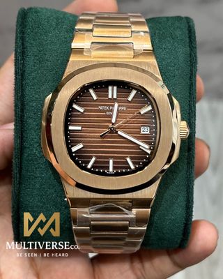 PATEK PHILIPPE NAUTILUS | EUROPEAN STANDARD | AUTOMATIC | ROSE GOLD CASE BROWN DIAL_img_2