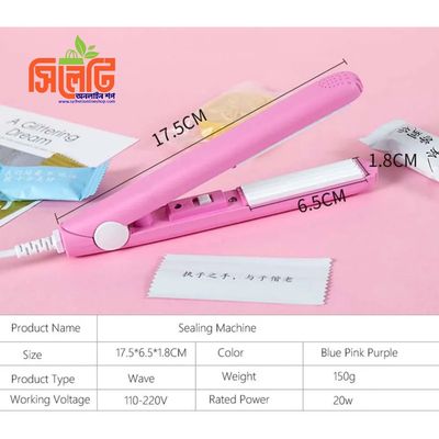 Household Food Vacuum Sealer Portable Bag Clips Handheld Mini Electric Heat Sealing Machine Seal Packing Plastic Impulse Sealer ( Multi Color)_img_4