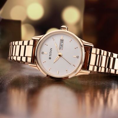 TITAN Women’s Rose Gold Analog Watch - 2656WM01_img_4