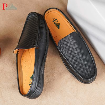 Black Dice Half Loafer